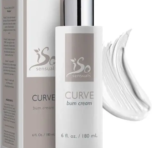 Isosensuals Curve cream is a cosmetic enhancement cream formulated to support the appearance of fuller curves. benefits, usage, safety.